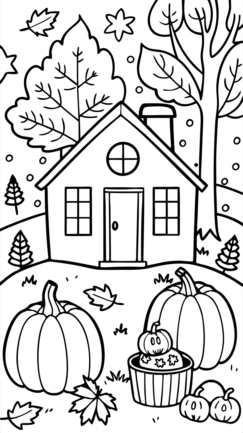 cozy fall coloring pages